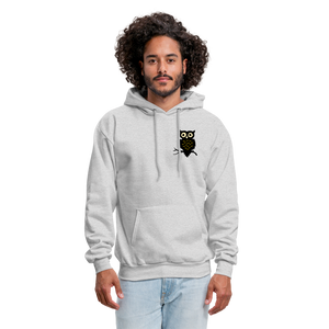 Men's Hoodie "Owl" - ash 