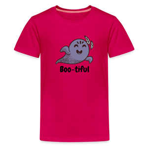 Kids' Premium T-Shirt "Boo-tiful" - dark pink