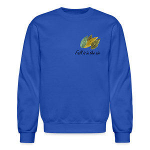 Crewneck Sweatshirt "Fall is in the air" - royal blue