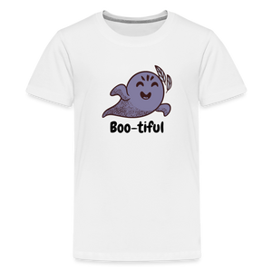 Kids' Premium T-Shirt "Boo-tiful" - white