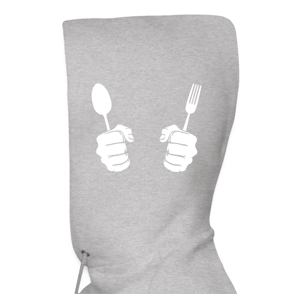 Men's Hanes Hoodie "Bone appétit" - heather gray