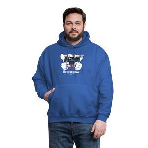 Men's Hanes Hoodie "Bone appétit" - royal blue