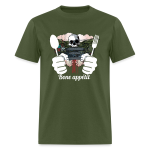 Unisex Classic T-Shirt " Bone appétit" - military green