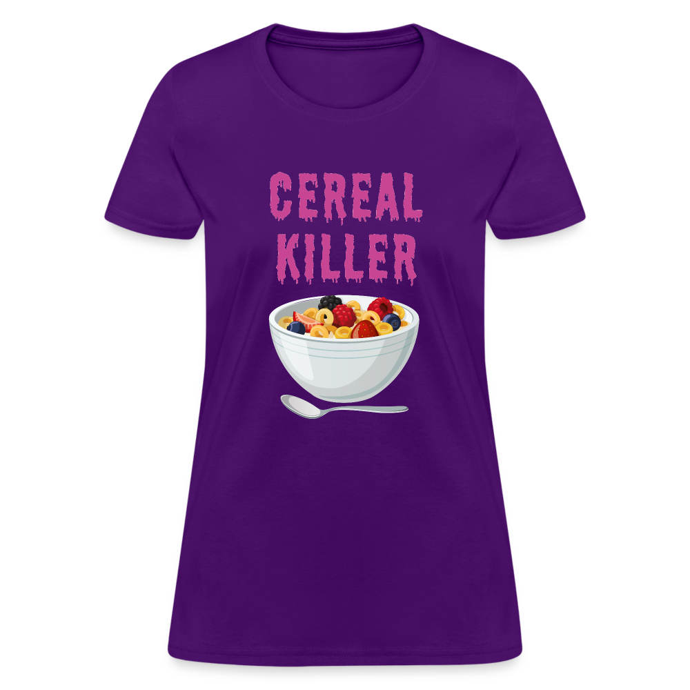 Women's T-Shirt "Cereal Killer" - purple