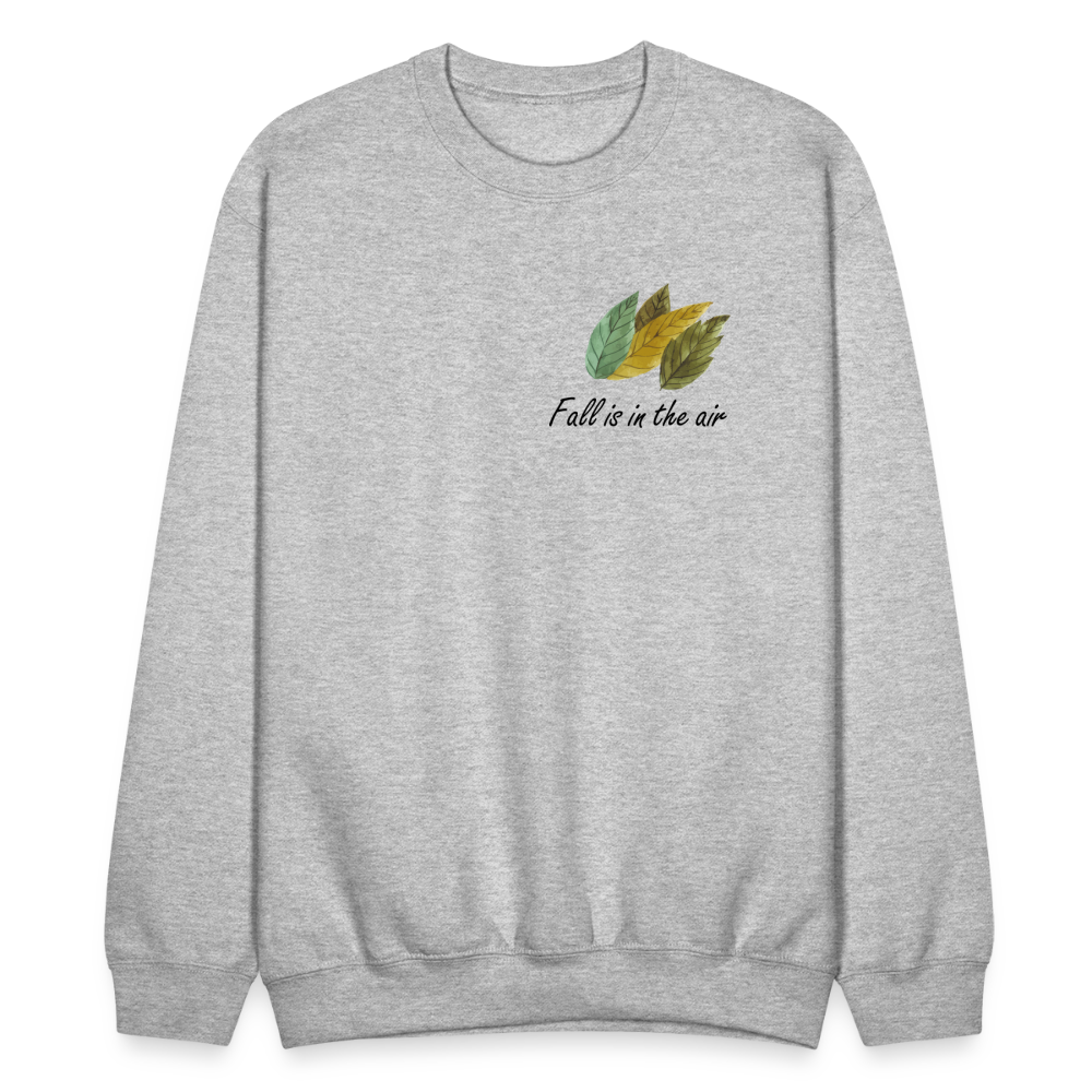 Crewneck Sweatshirt "Fall is in the air" - heather gray