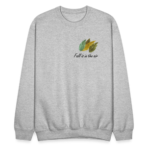 Crewneck Sweatshirt "Fall is in the air" - heather gray