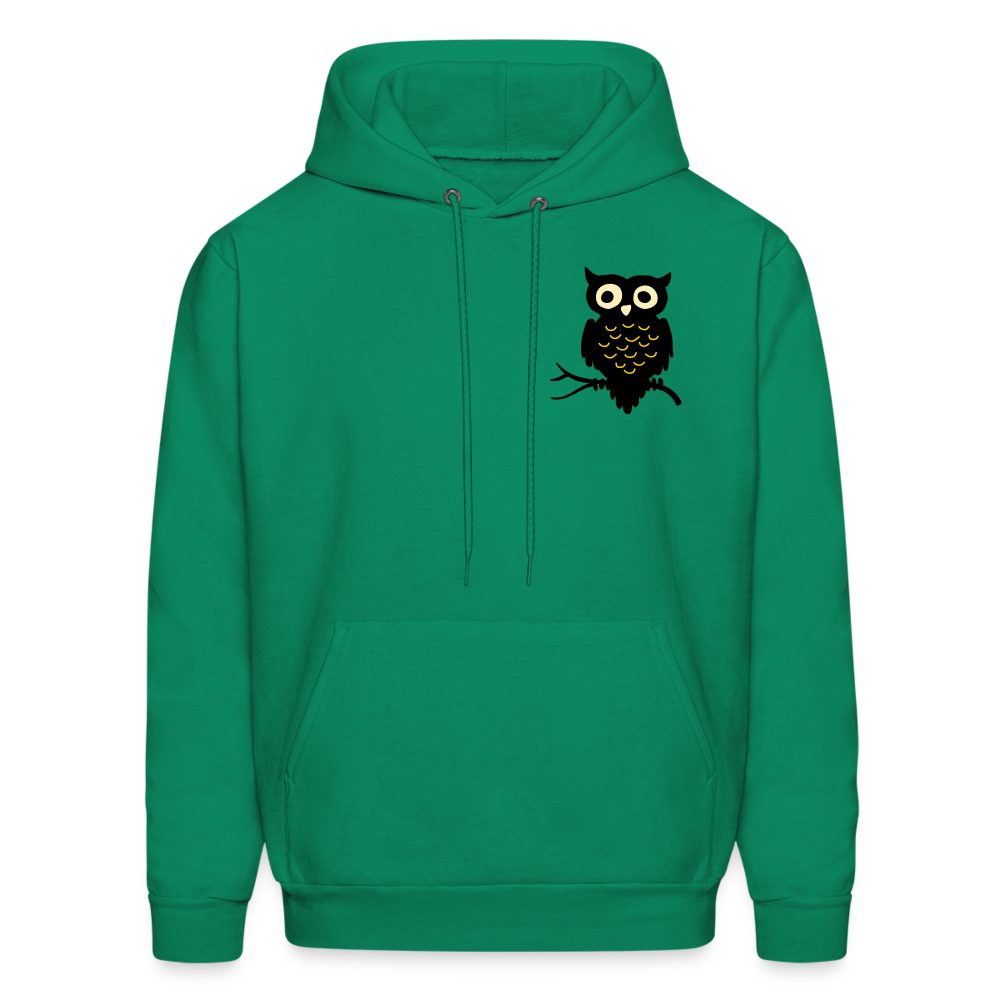 Men's Hoodie "Owl" - kelly green