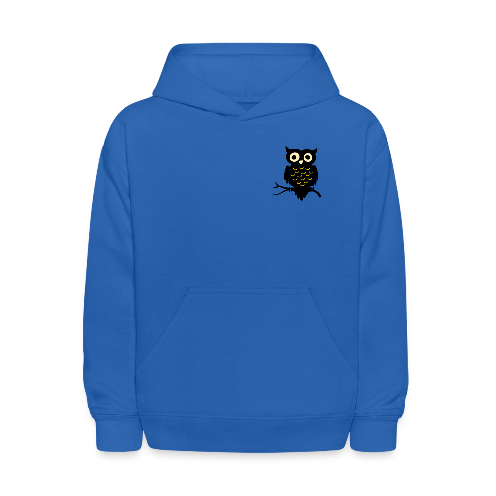 Kids' Hoodie "Owl" - royal blue