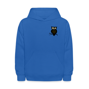 Kids' Hoodie "Owl" - royal blue