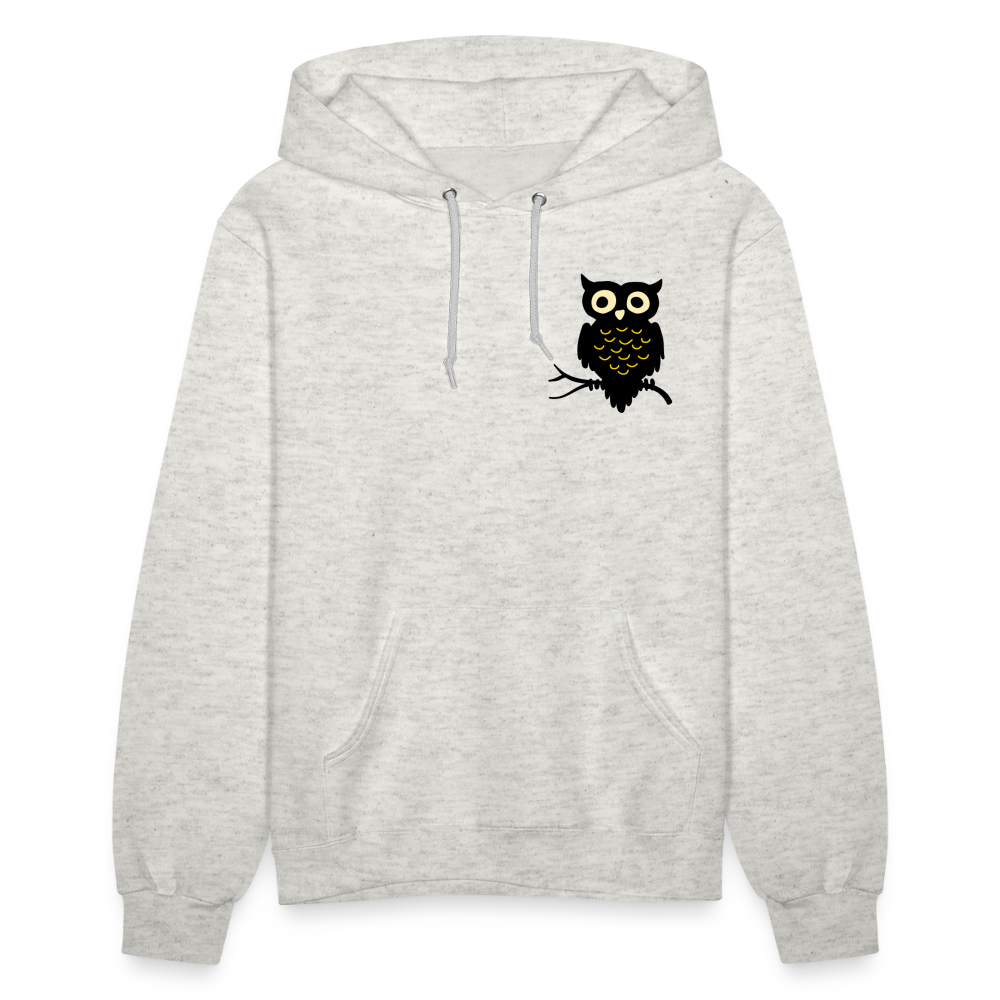 Women's Hoodie "Cute Owl" - heather oatmeal