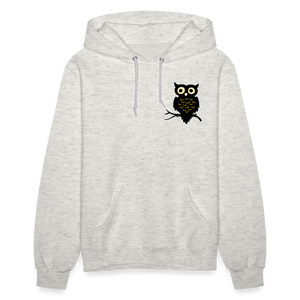 Women's Hoodie "Cute Owl" - heather oatmeal