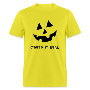 Unisex Classic T-Shirt "Jack-o'-lantern" 🎃 - yellow