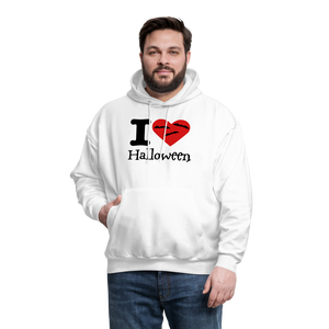 Men's Hanes Hoodie "I Love Halloween" - white