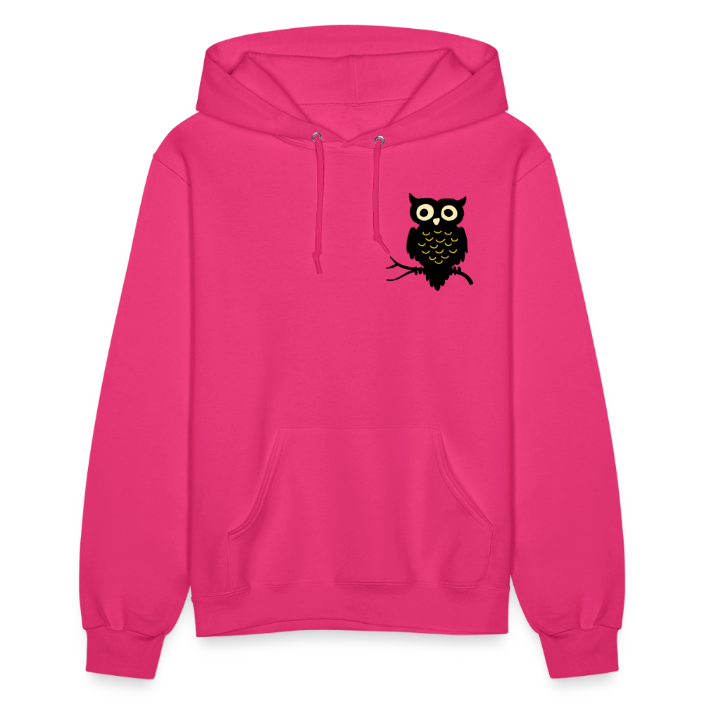 Women's Hoodie "Cute Owl" - fuchsia