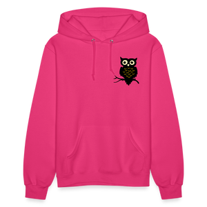 Women's Hoodie "Cute Owl" - fuchsia