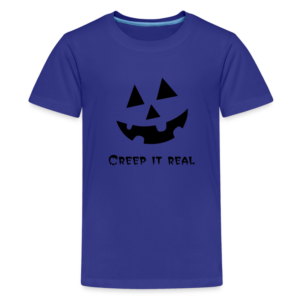 Kids' Premium T-Shirt "Jack-o'-lantern" 🎃 - royal blue