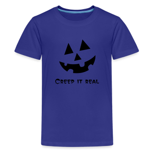 Kids' Premium T-Shirt "Jack-o'-lantern" 🎃 - royal blue