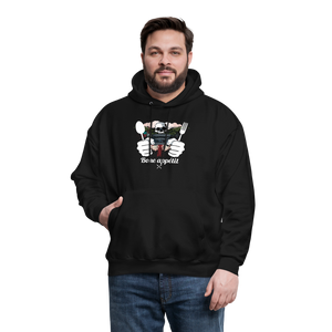 Men's Hanes Hoodie "Bone appétit" - black