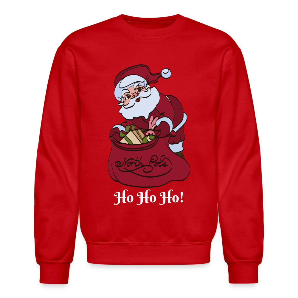 Crewneck Sweatshirt "Ho Ho Ho!" - red