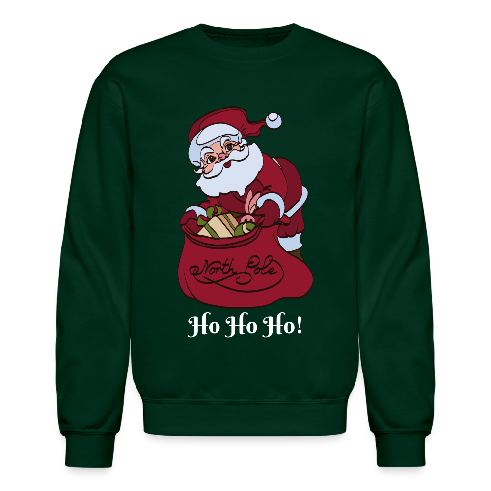 Crewneck Sweatshirt "Ho Ho Ho!" - forest green