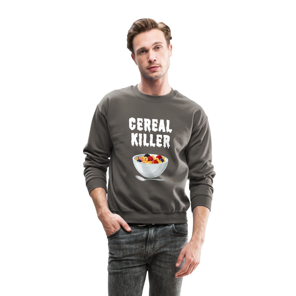 Crewneck Sweatshirt "Cereal Killer" - asphalt gray