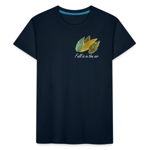 Kid’s Premium Organic T-Shirt "Fall is in the air" - deep navy