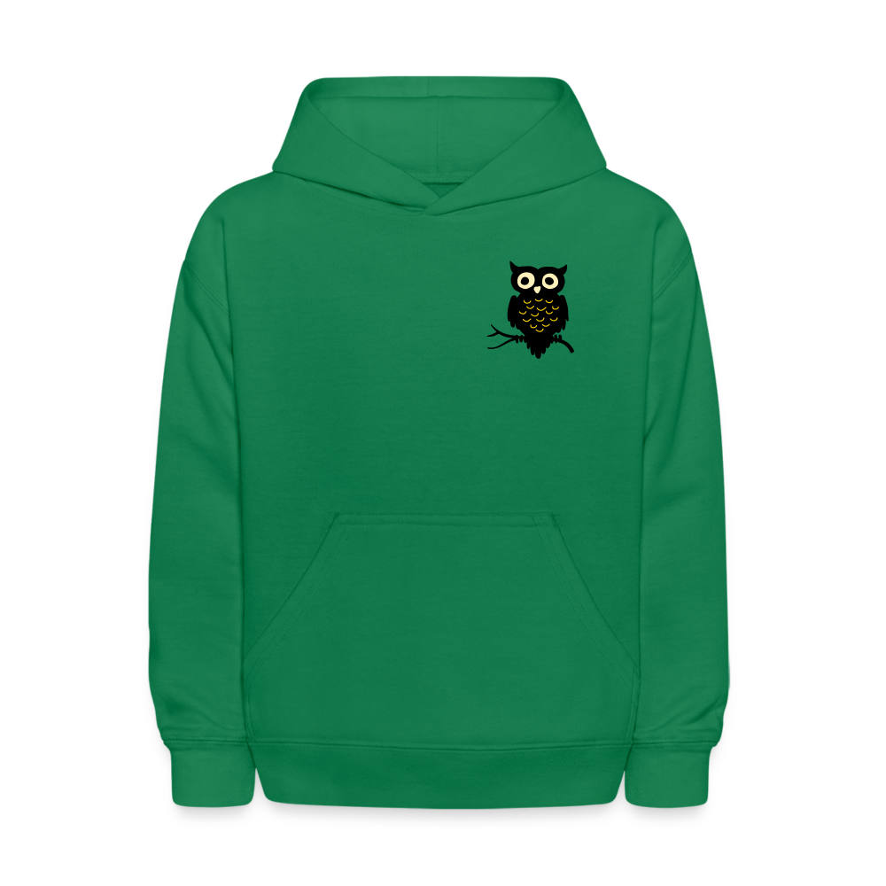 Kids' Hoodie "Owl" - kelly green