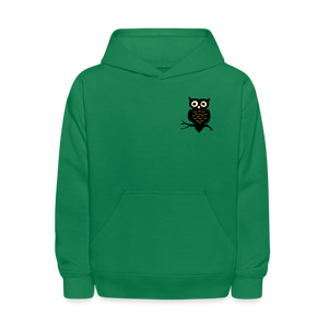 Kids' Hoodie "Owl" - kelly green