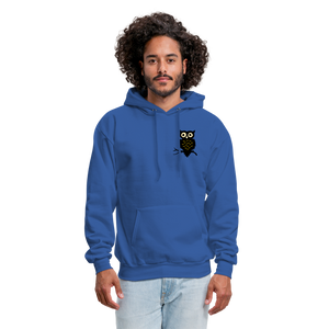 Men's Hoodie "Owl" - royal blue