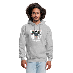 Men's Hanes Hoodie "Bone appétit" - heather gray