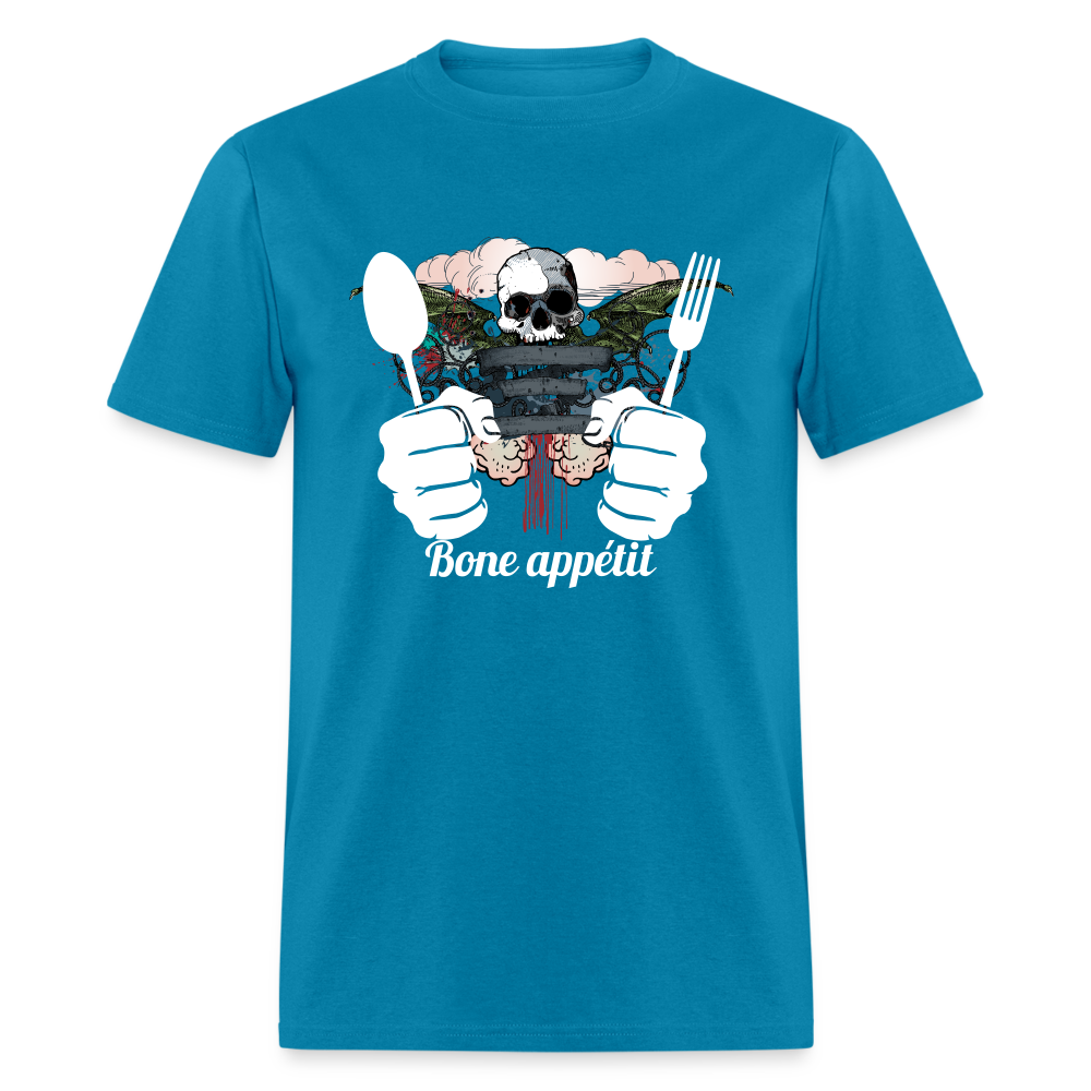 Unisex Classic T-Shirt " Bone appétit" - turquoise