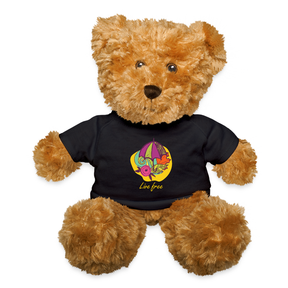 Teddy Bear "Life free" - black